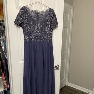 JJs House stormy blue formal dress size 12 NWT